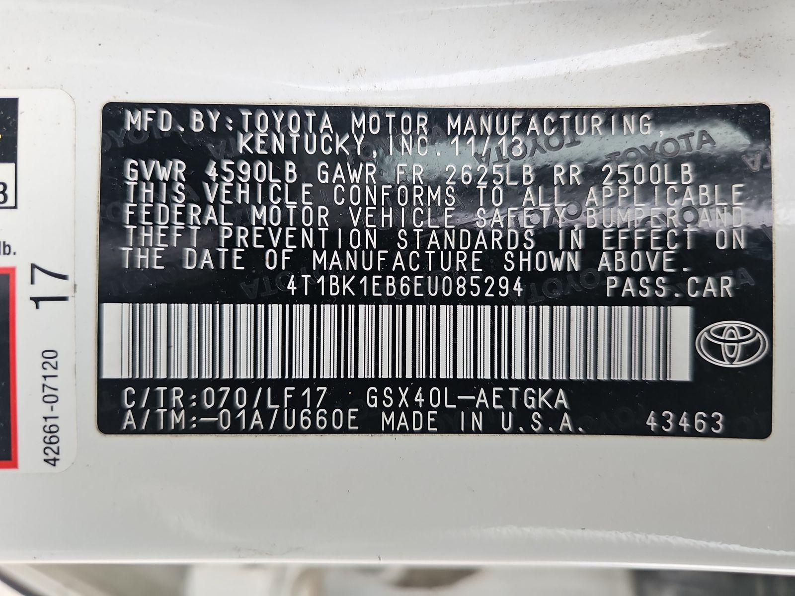 2014 Toyota Avalon XLE Premium FWD