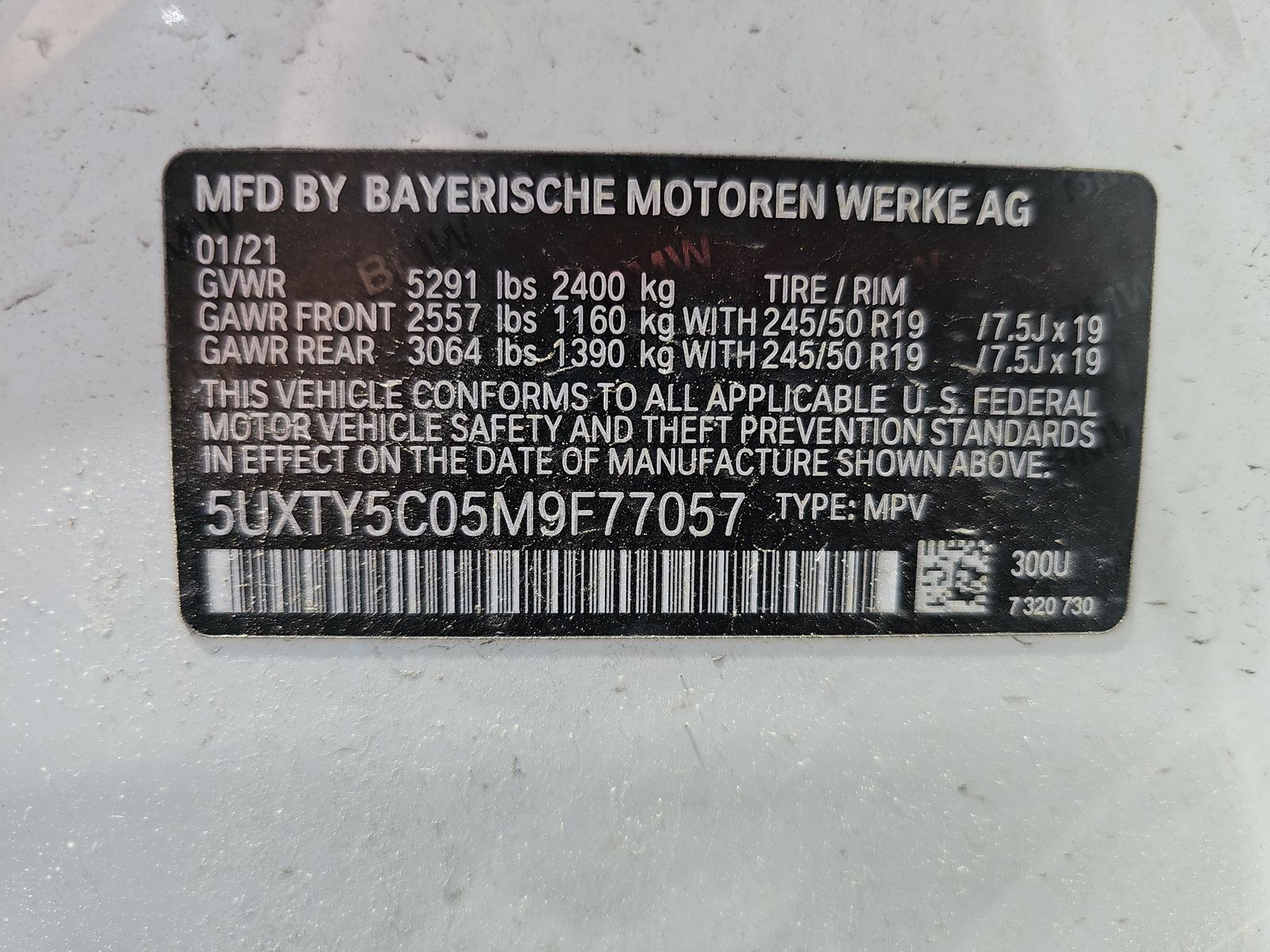 2021 BMW X3 xDrive30i AWD