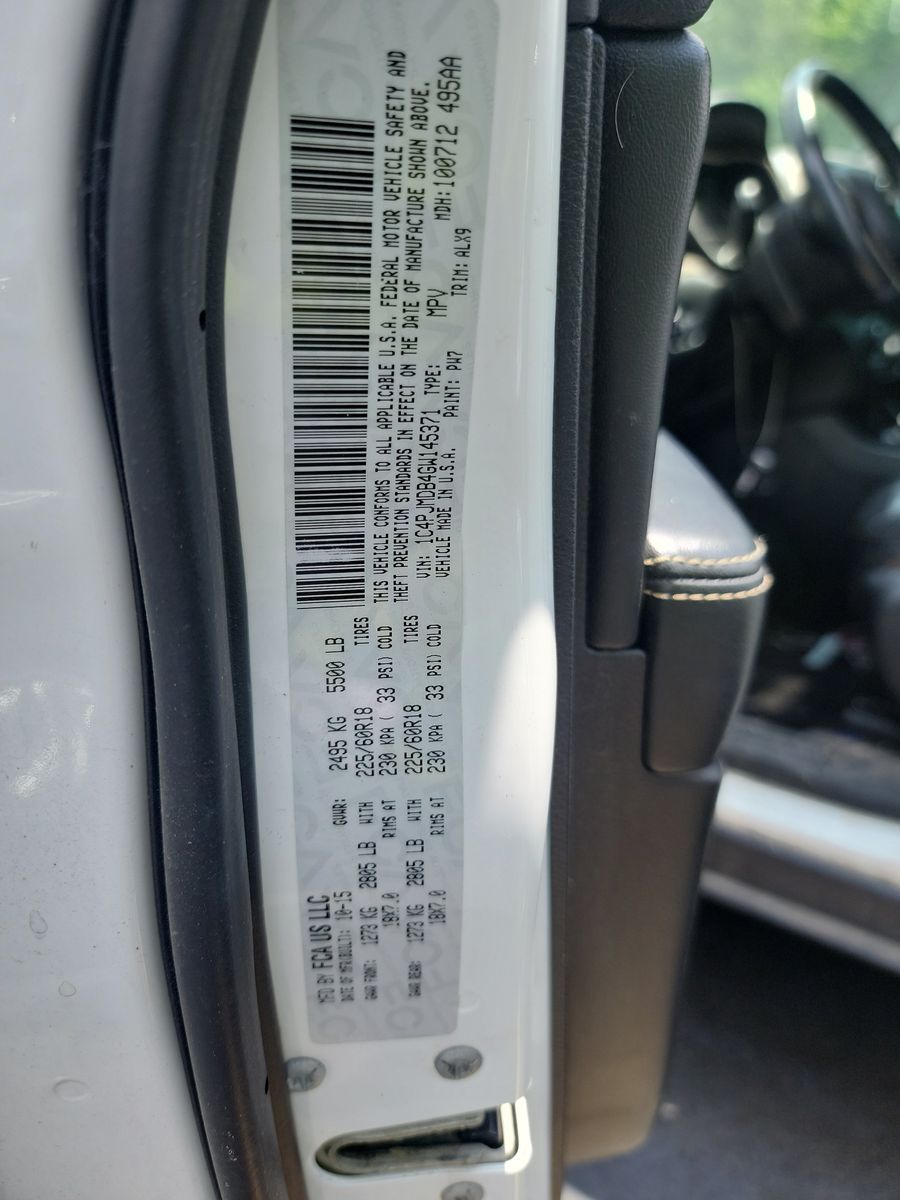 2016 Jeep Cherokee Limited AWD