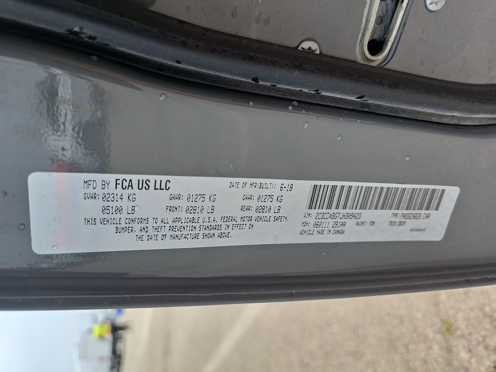 2018 Dodge Charger SXT RWD