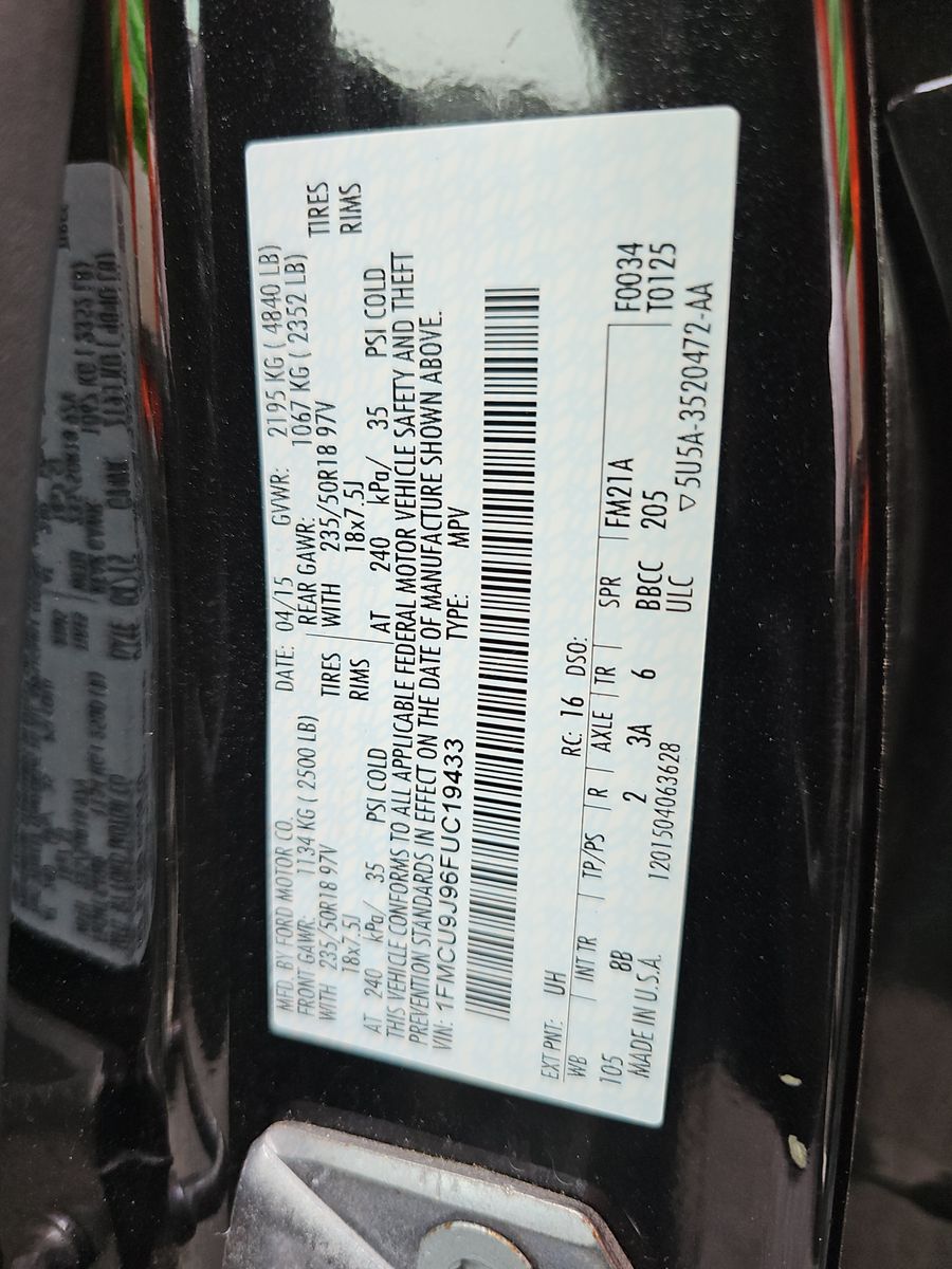 2015 Ford Escape Titanium AWD