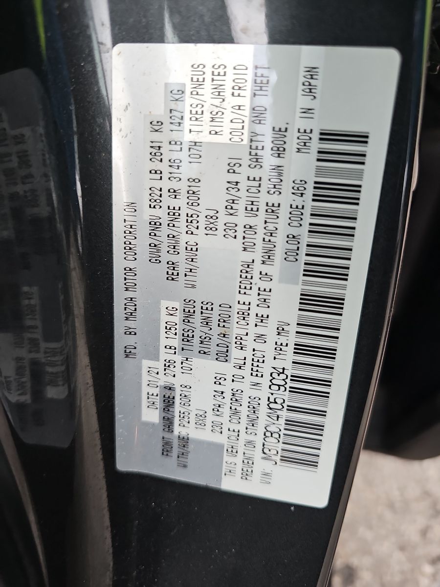 2021 MAZDA CX-9 Touring AWD