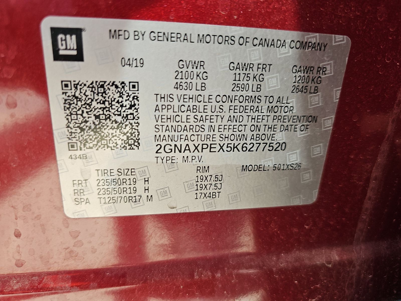 2019 Chevrolet Equinox Premier FWD