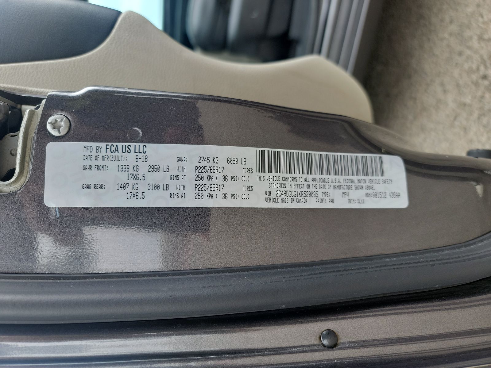 2019 Dodge Grand Caravan SXT FWD