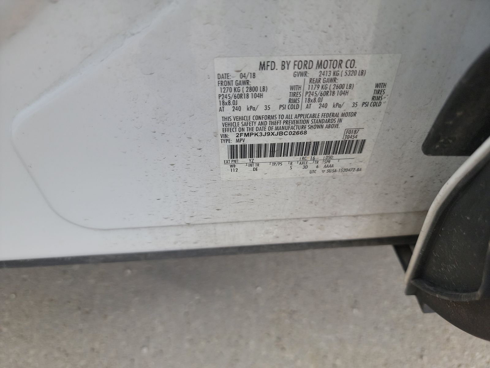 2018 Ford Edge SEL FWD