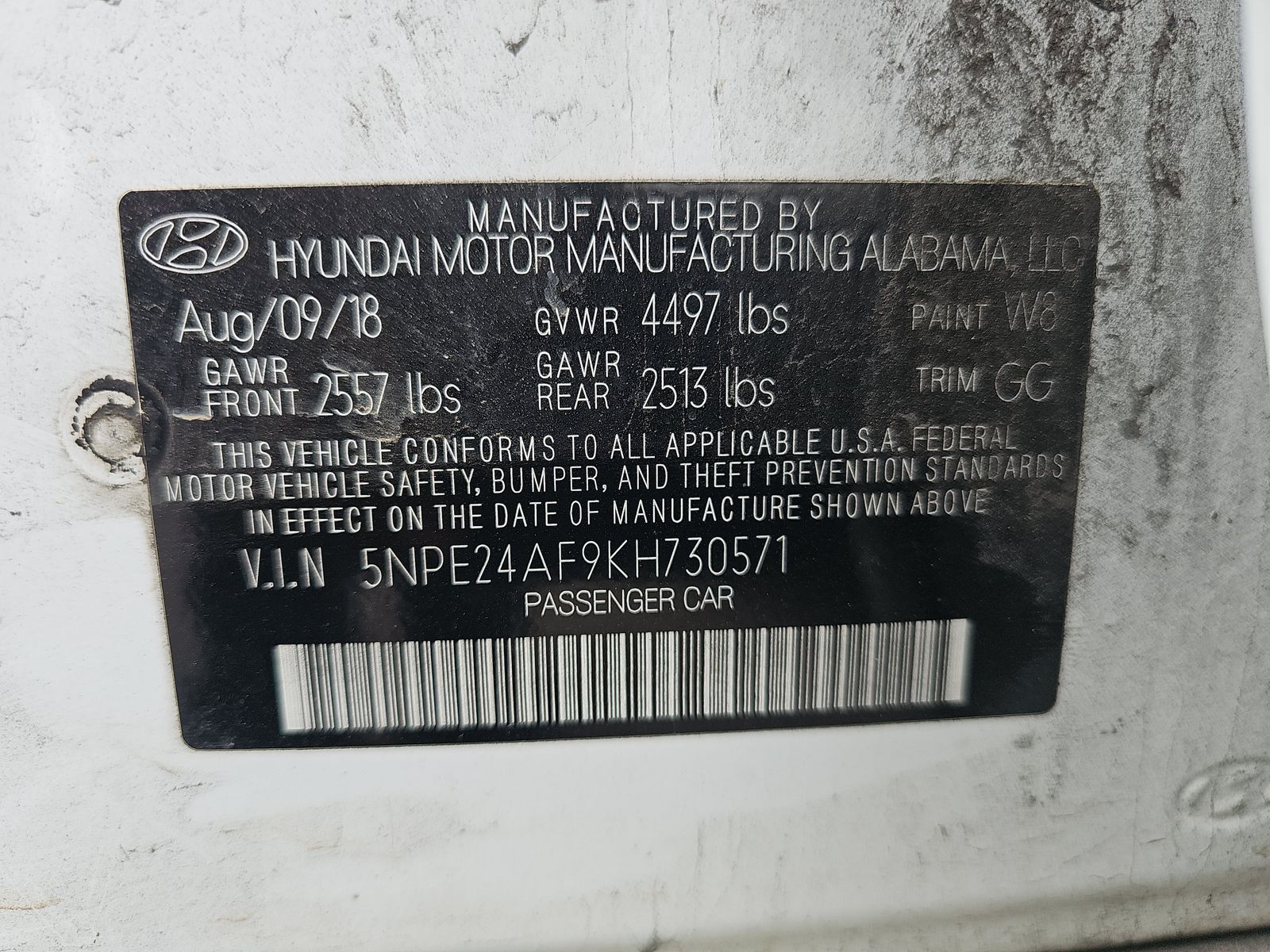 2019 Hyundai Sonata SE FWD