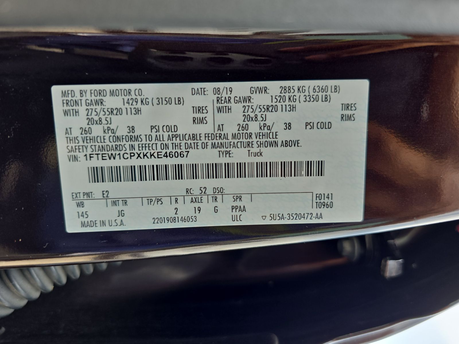 2019 Ford F-150 XL RWD