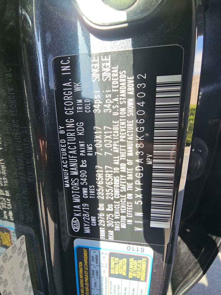 2019 Kia Sorento LX AWD