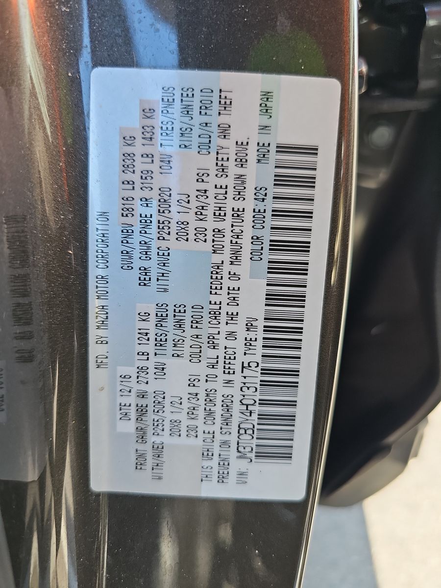 2017 MAZDA CX-9 Grand Touring AWD