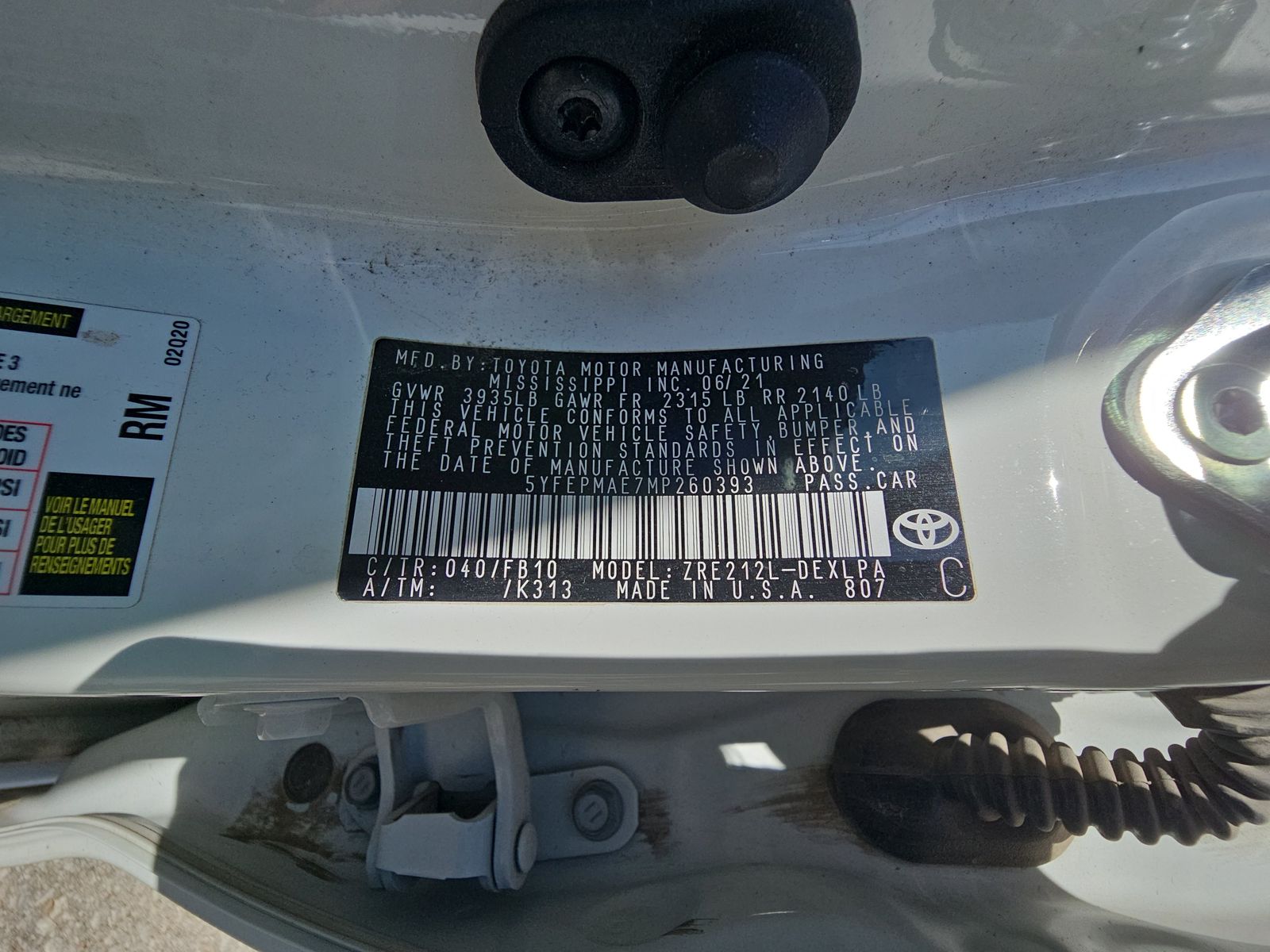 2021 Toyota Corolla LE FWD