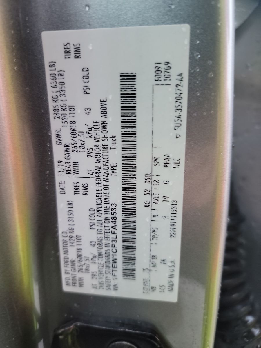 2020 Ford F-150 XLT RWD