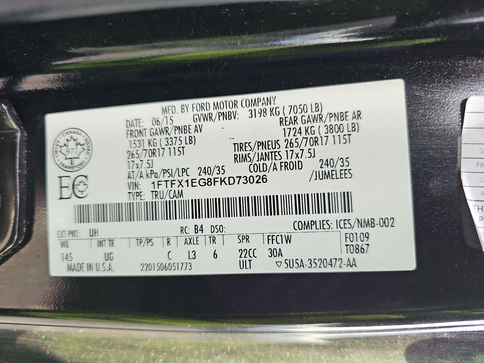2015 Ford F-150 XLT AWD