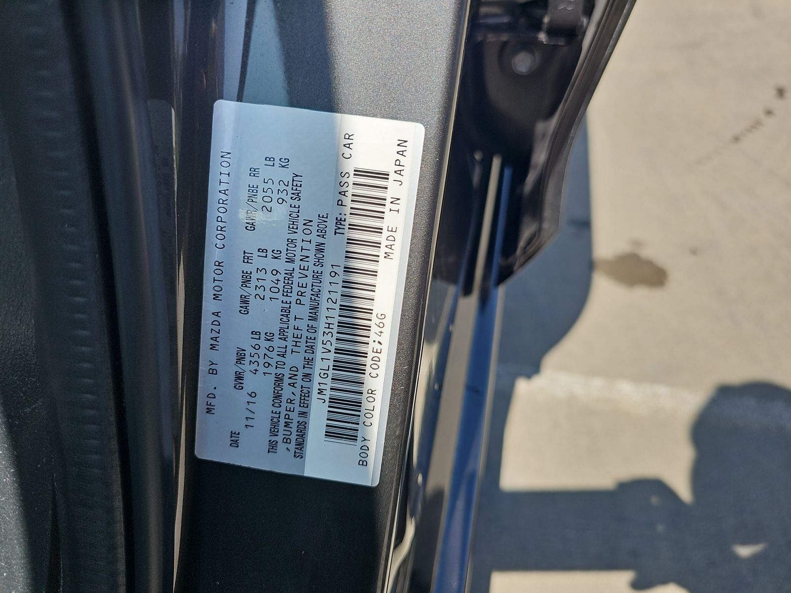 2017 MAZDA MAZDA6 Touring FWD