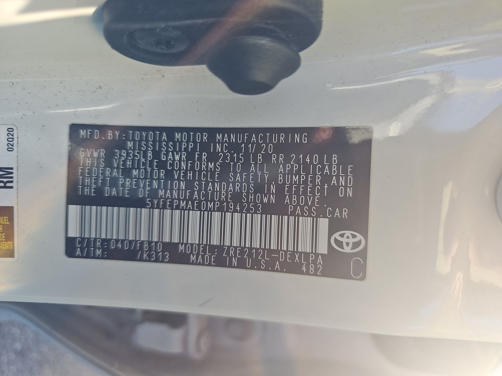 2021 Toyota Corolla LE FWD