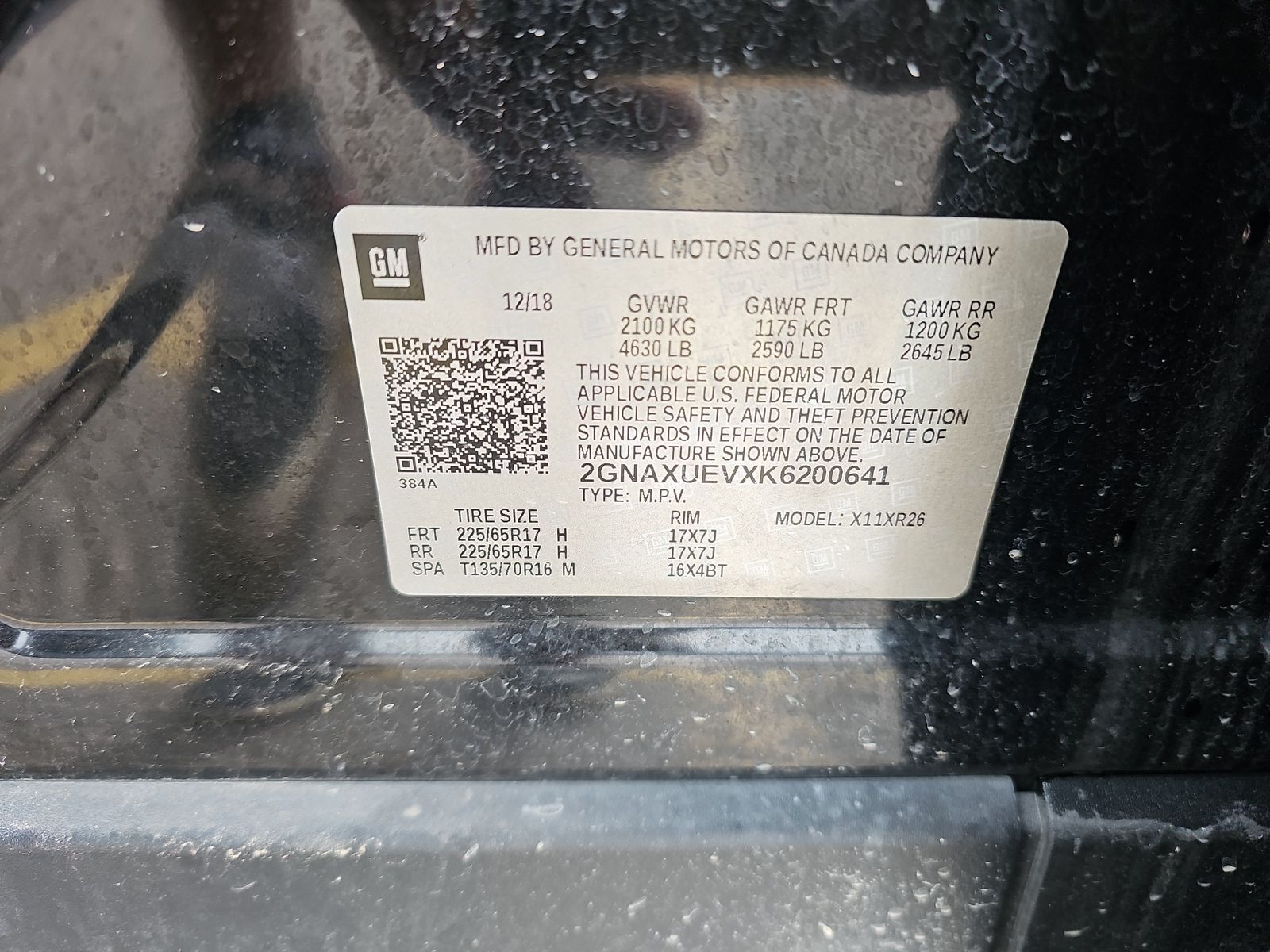 2019 Chevrolet Equinox LT AWD