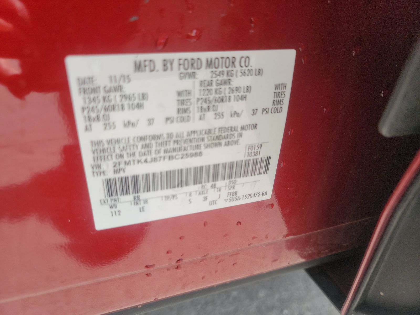 2015 Ford Edge SEL AWD