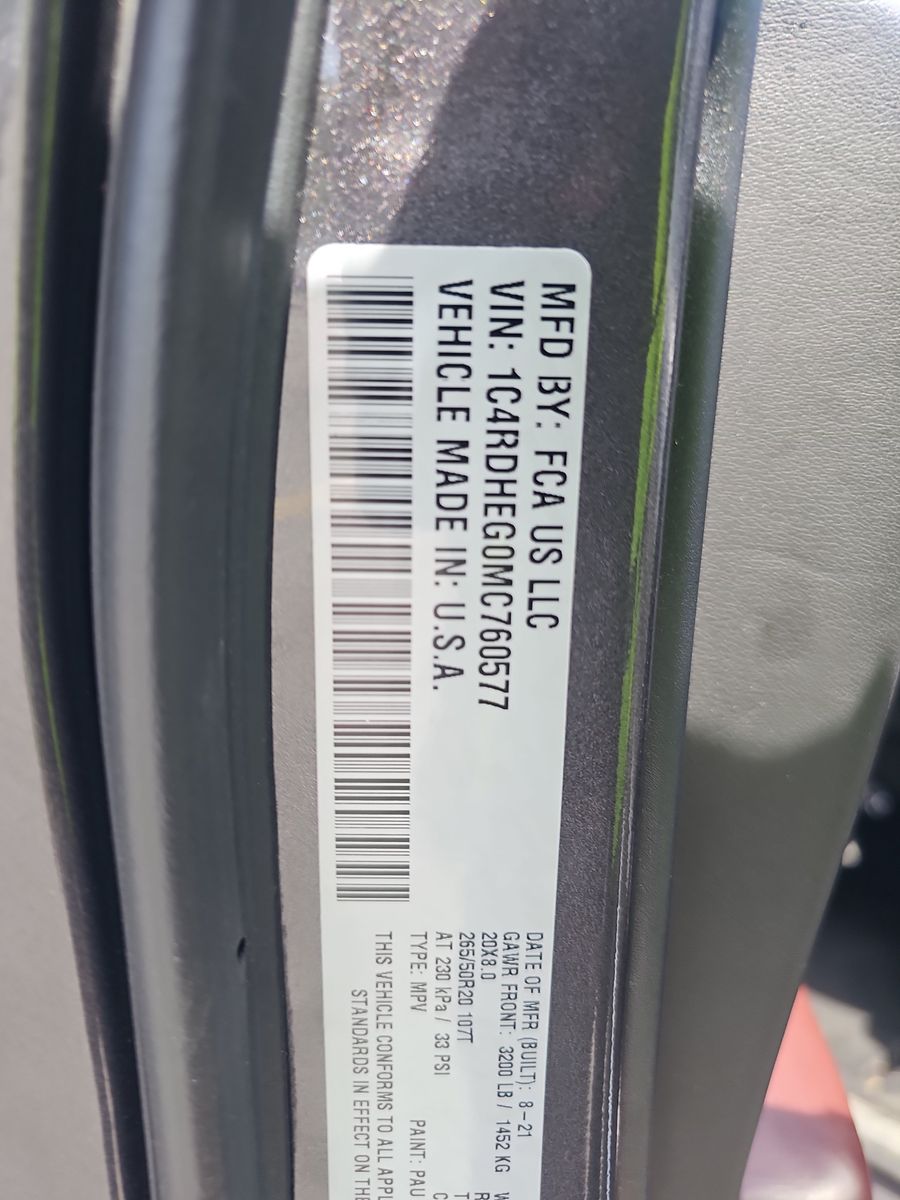 2021 Dodge Durango Citadel RWD