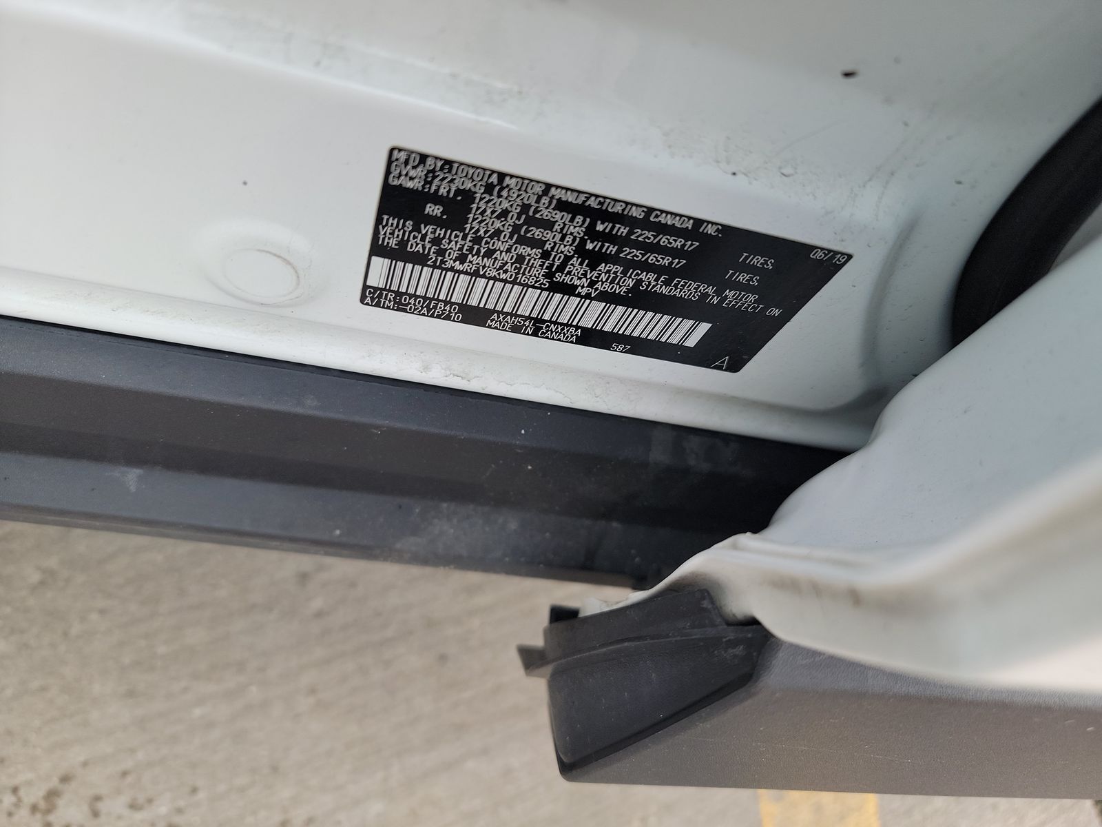 2019 Toyota RAV4 Hybrid LE AWD