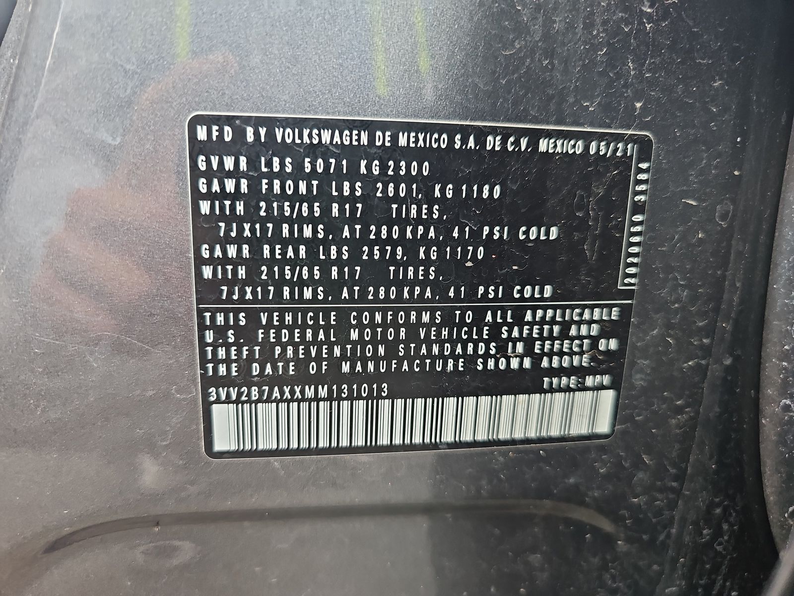 2021 Volkswagen Tiguan 2.0T SE AWD