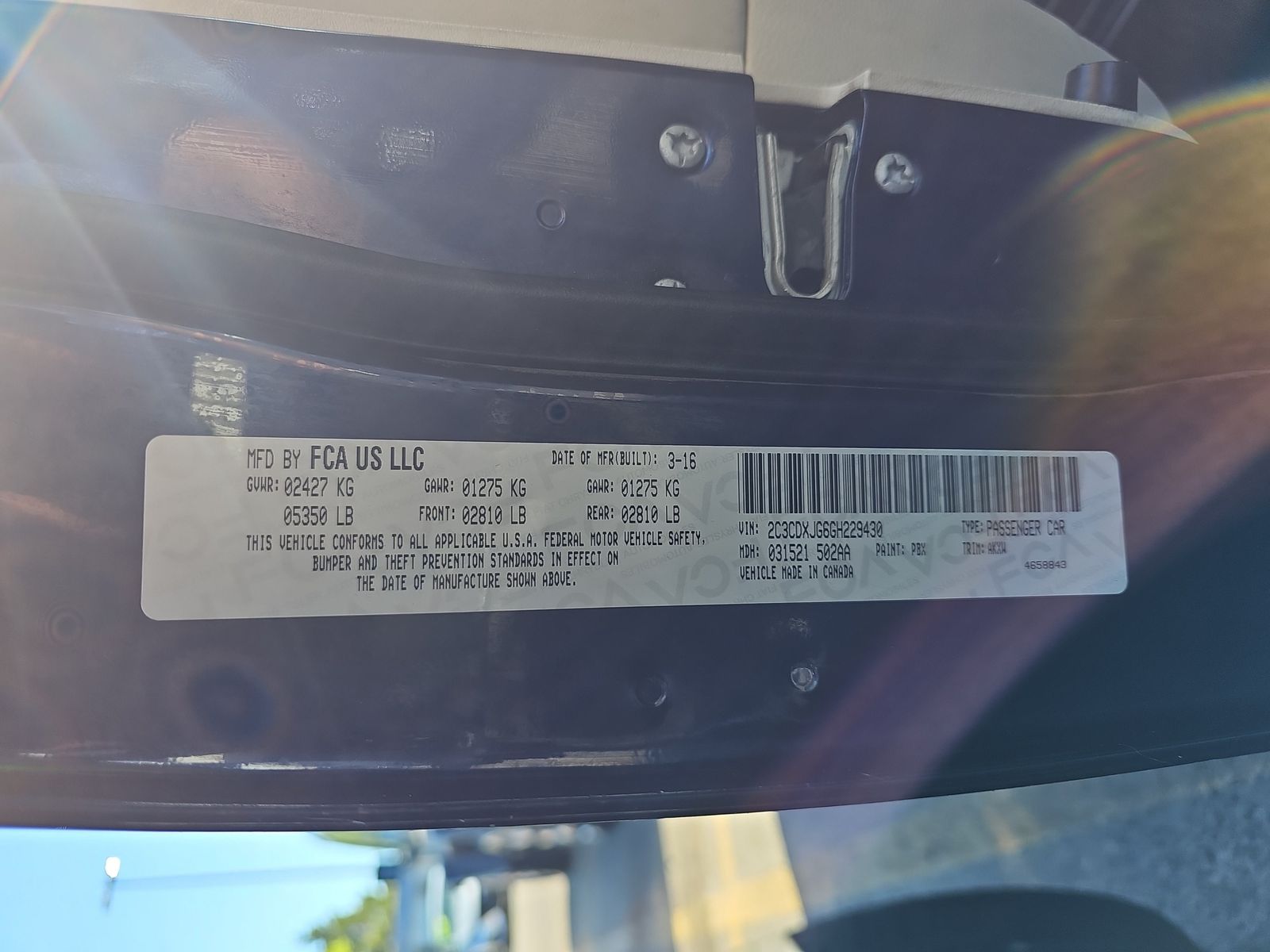 2016 Dodge Charger SXT AWD