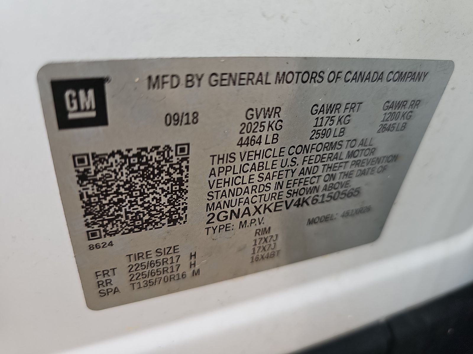 2019 Chevrolet Equinox LT FWD