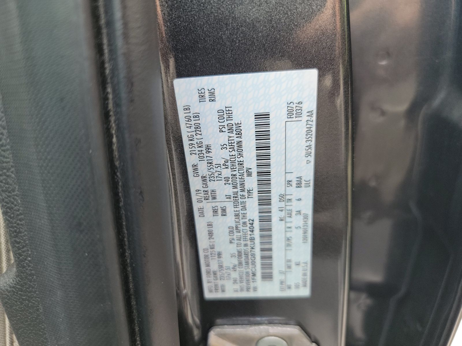 2019 Ford Escape SE FWD
