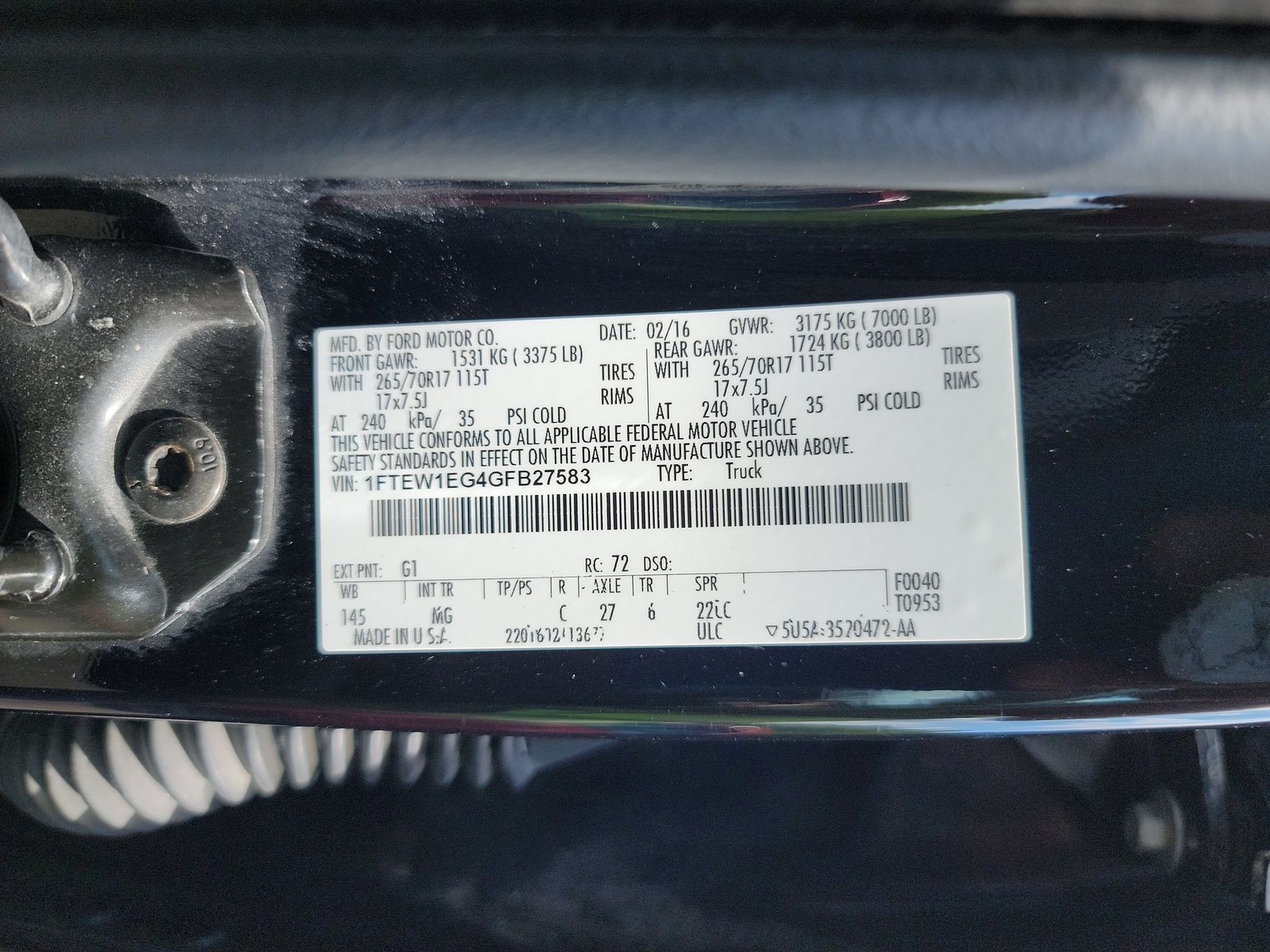 2016 Ford F-150 XLT AWD