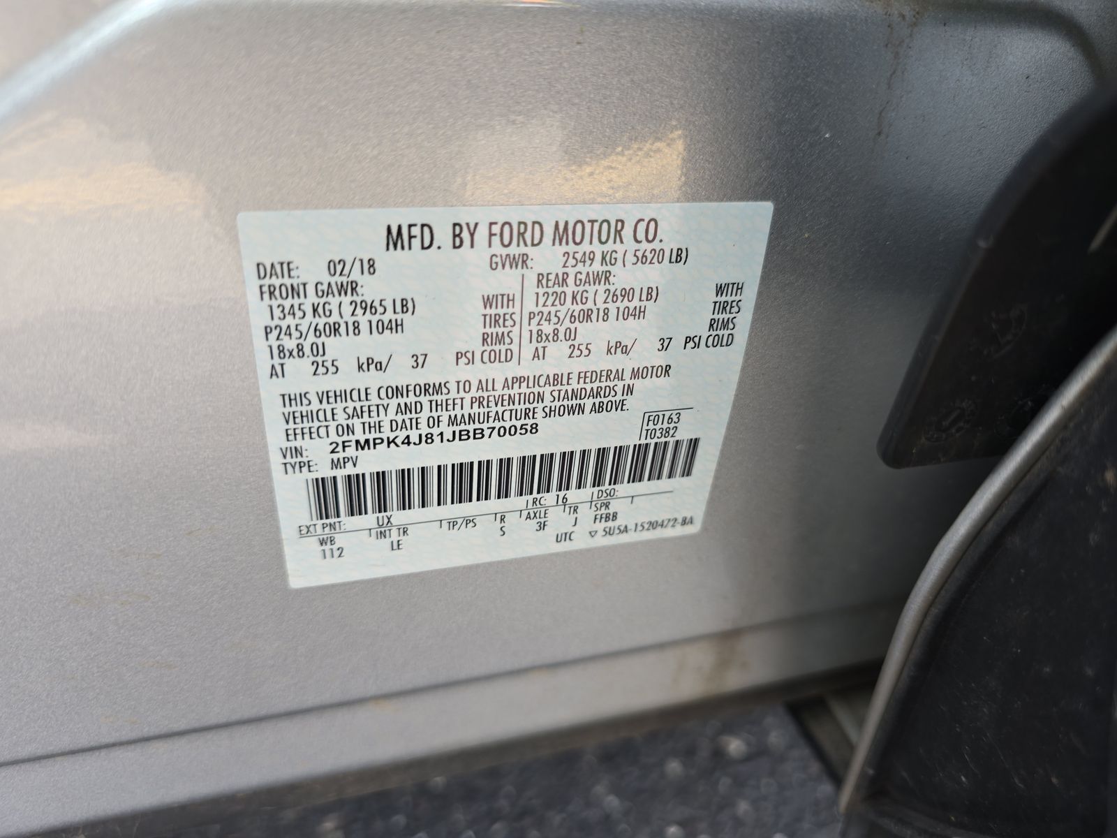 2018 Ford Edge SEL AWD