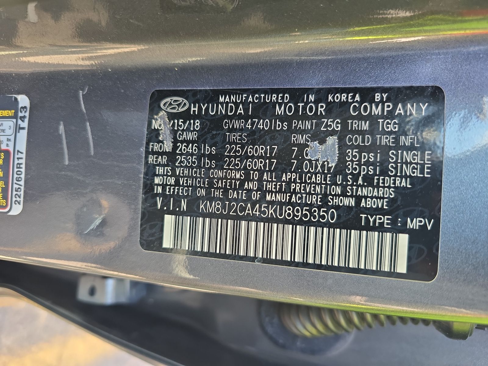 2019 Hyundai Tucson SE AWD