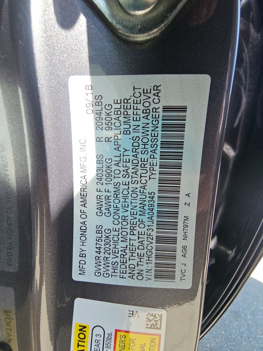 2018 Honda Accord Sport FWD