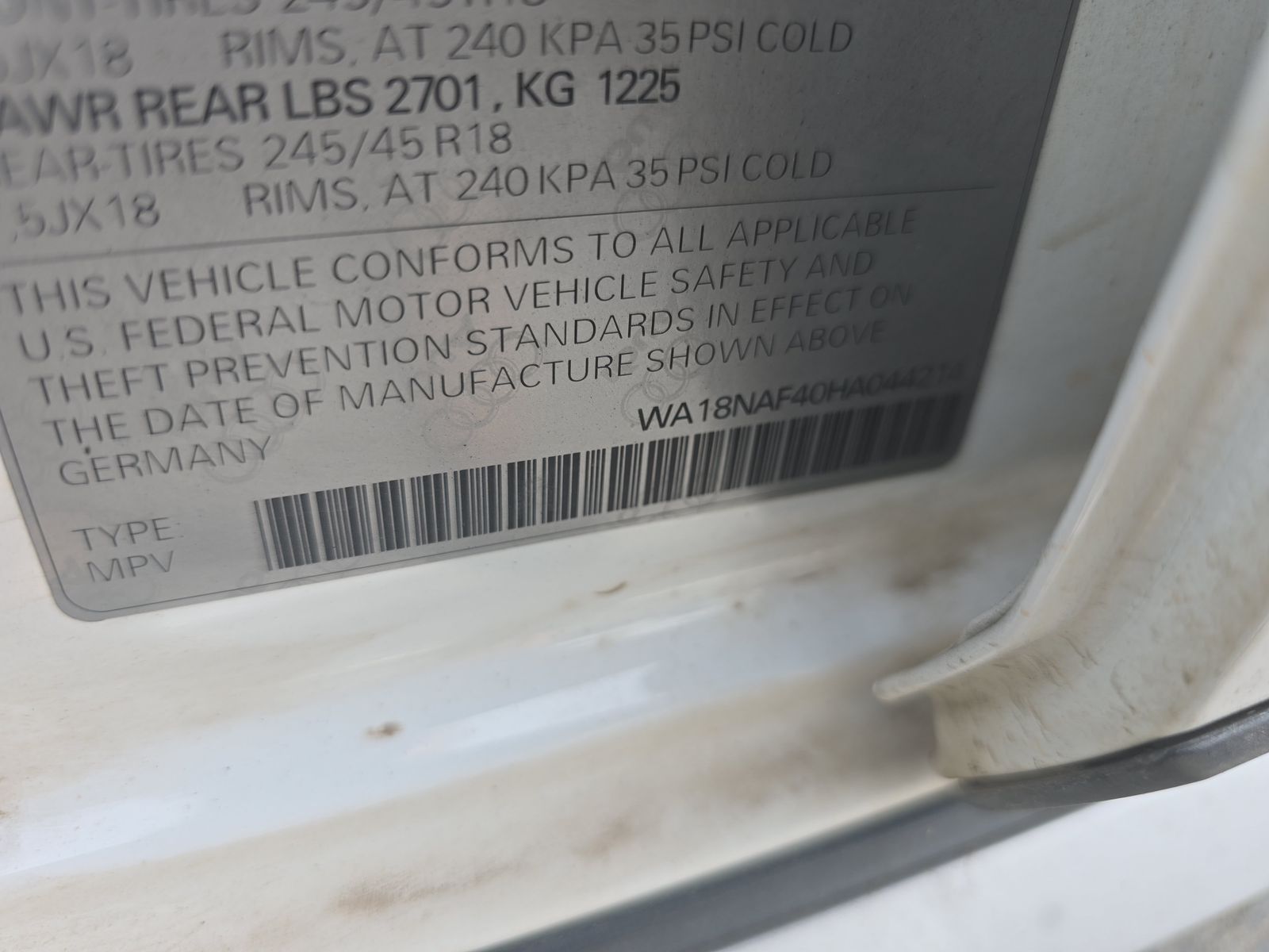 2017 Audi A4 allroad Premium Plus AWD