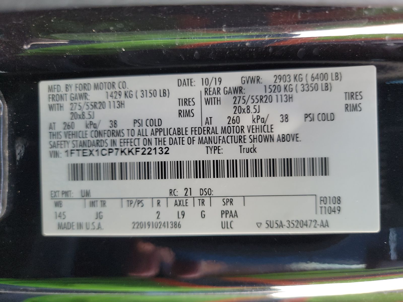 2019 Ford F-150 XL RWD