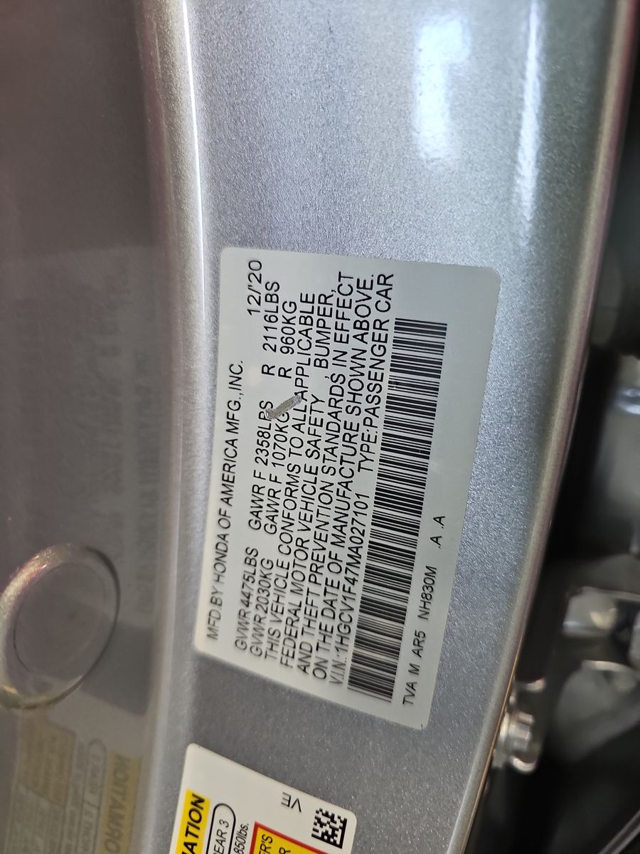 2021 Honda Accord Sport SE FWD