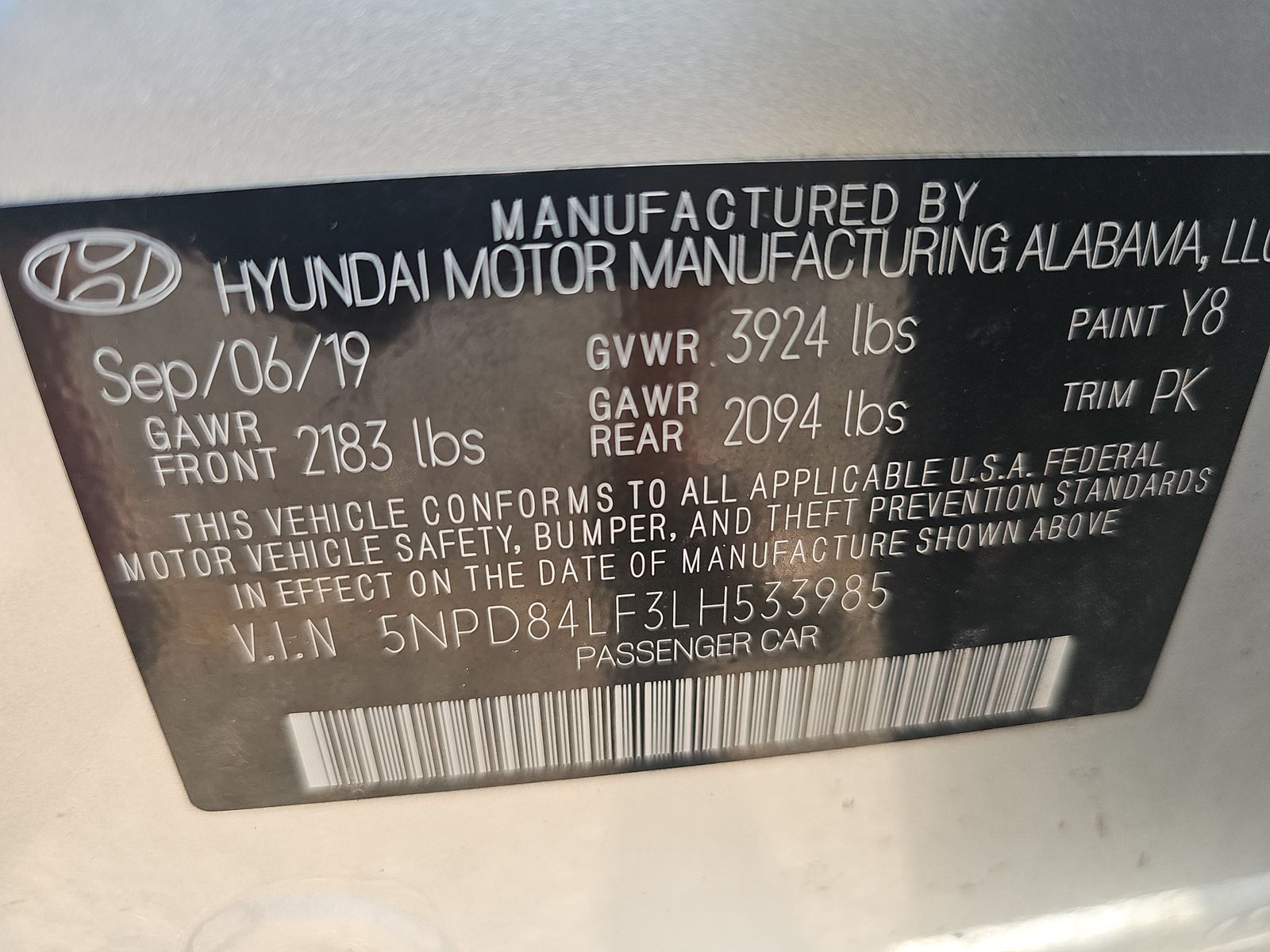2020 Hyundai Elantra SEL FWD