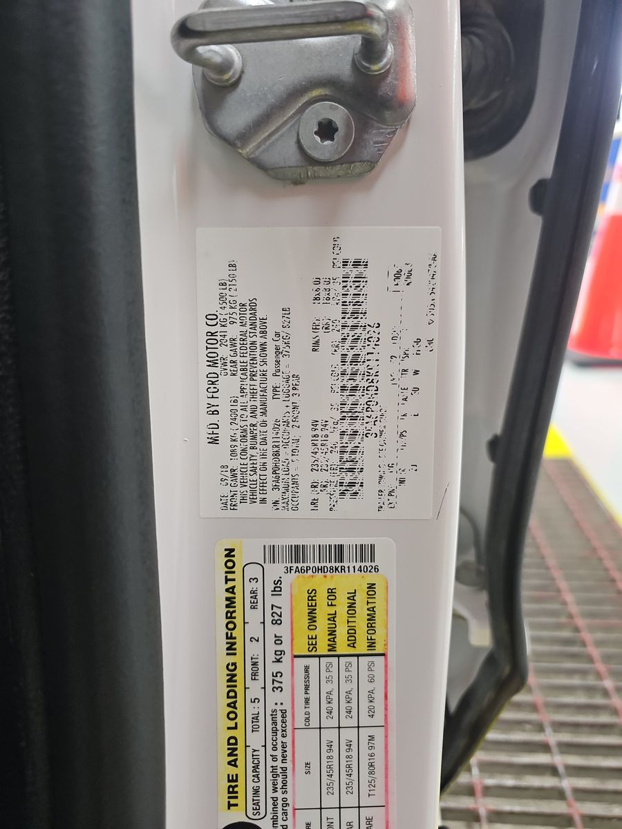 2019 Ford Fusion SE FWD