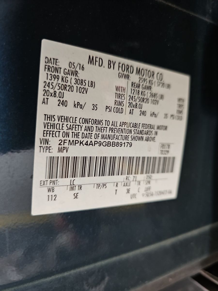 2016 Ford Edge Sport AWD