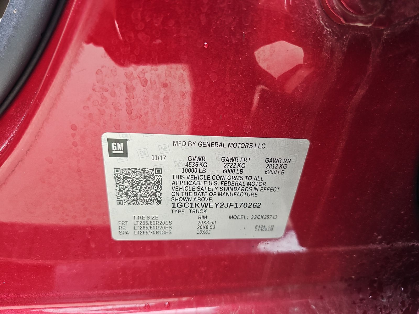 2018 Chevrolet Silverado 2500HD LTZ AWD