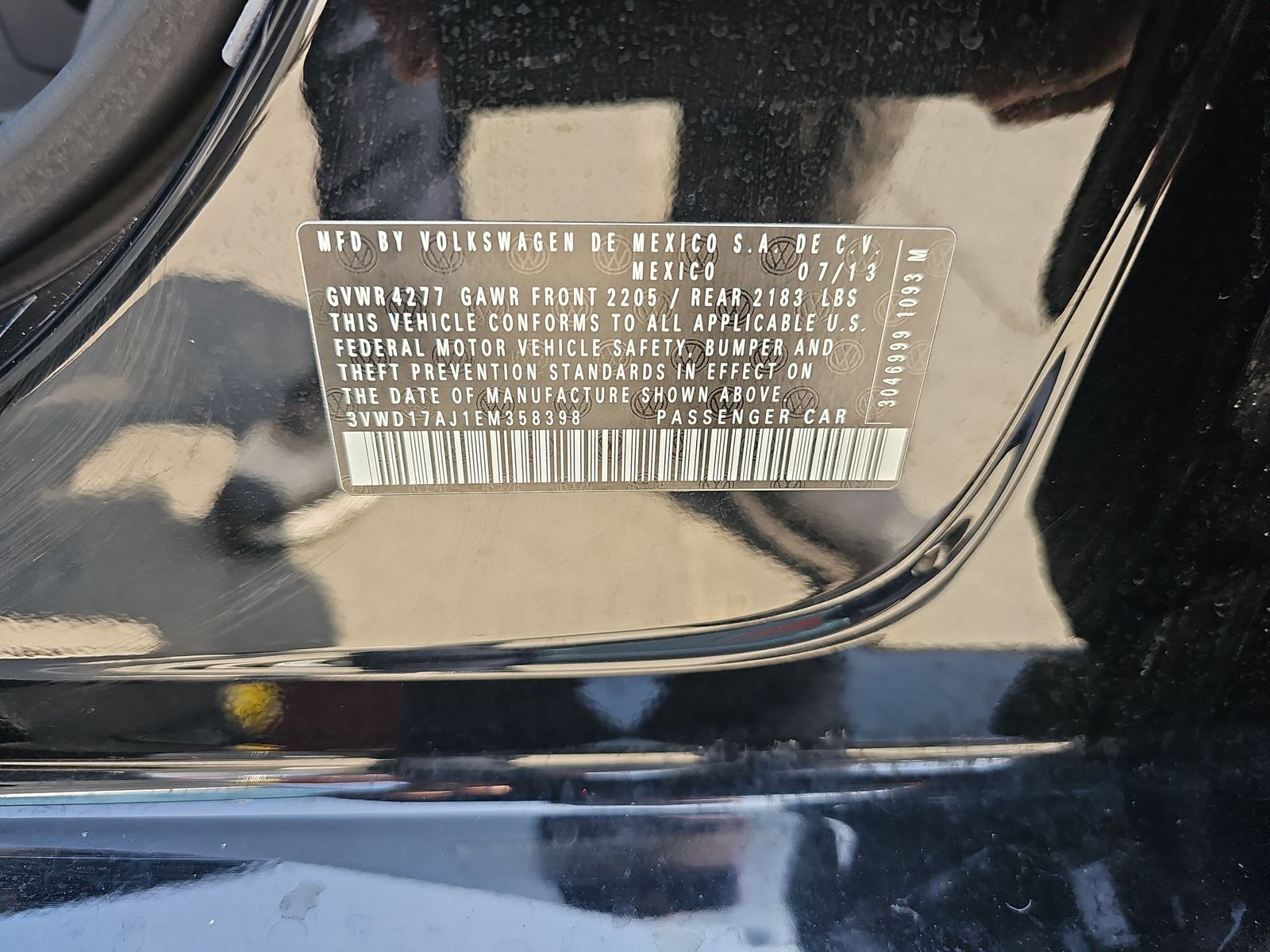 2014 Volkswagen Jetta 1.8T SE FWD