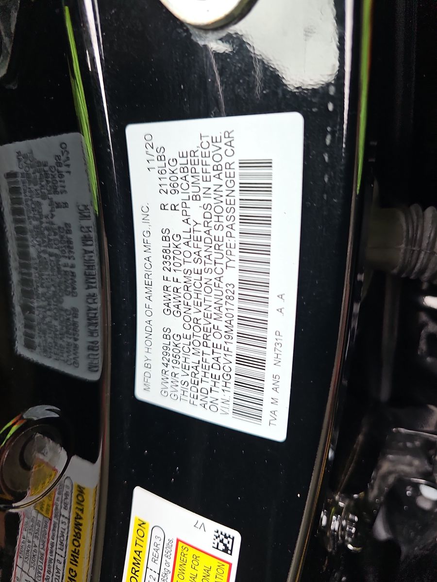2021 Honda Accord LX FWD