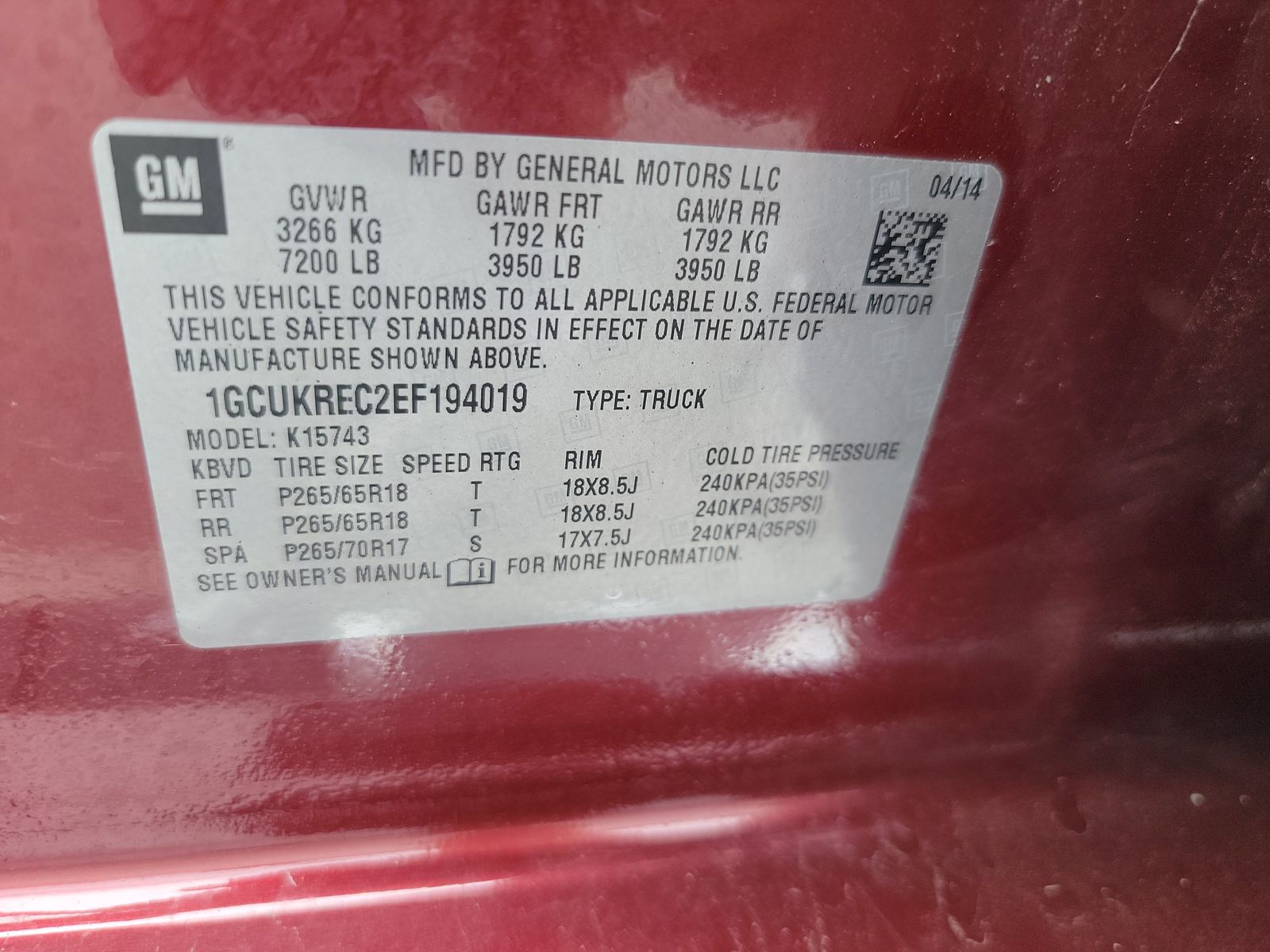 2014 Chevrolet Silverado 1500 LT AWD