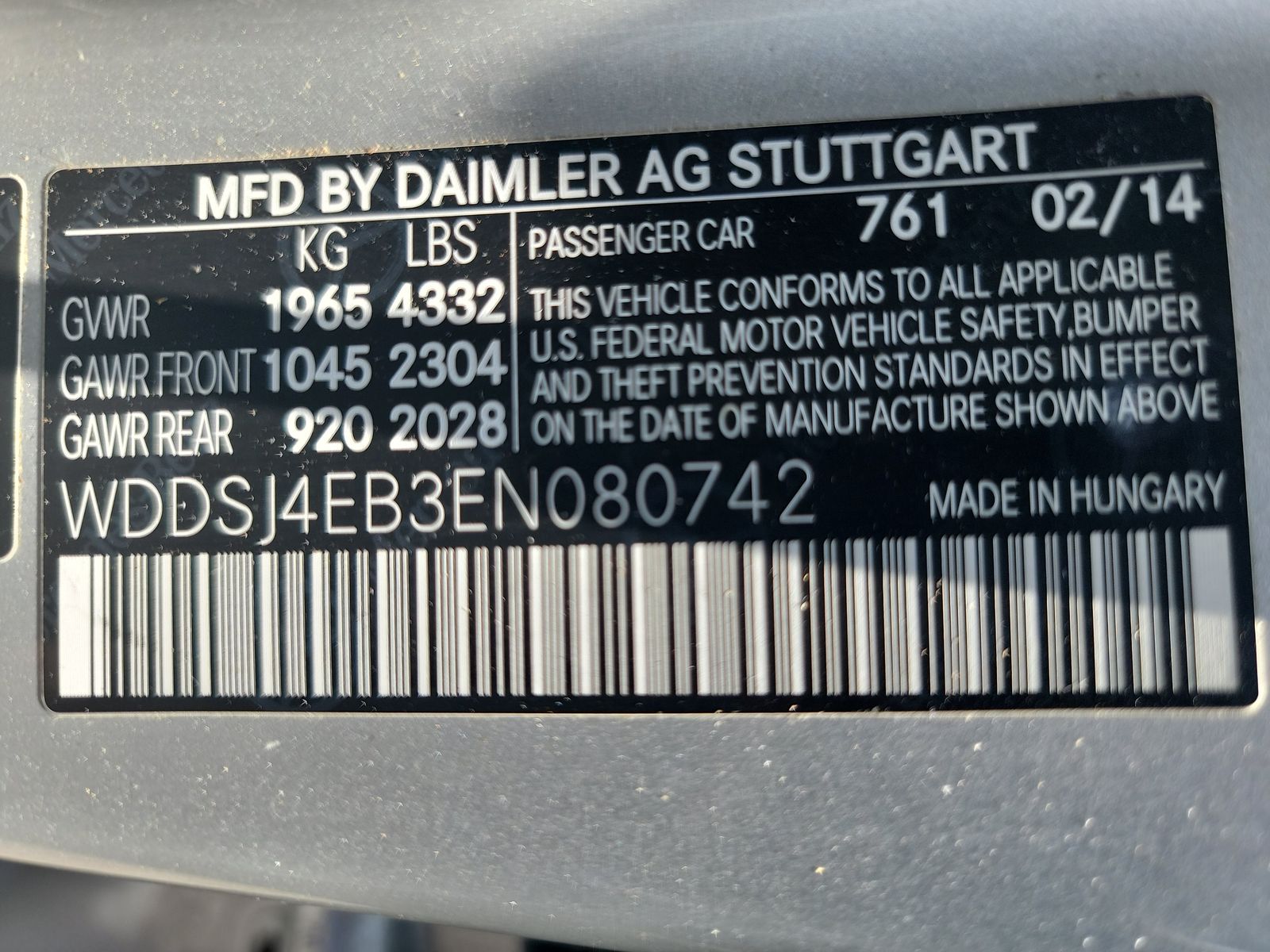 2014 Mercedes-Benz CLA CLA 250 FWD