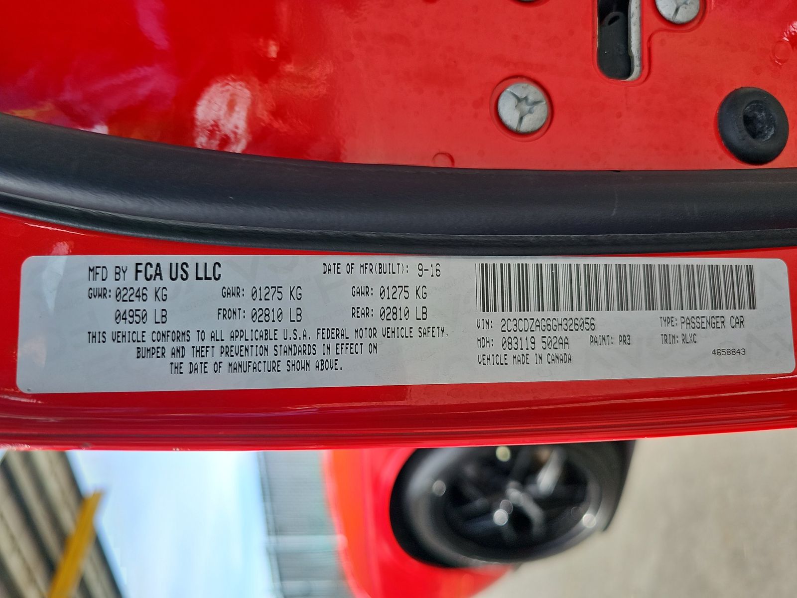 2016 Dodge Challenger SXT Plus RWD