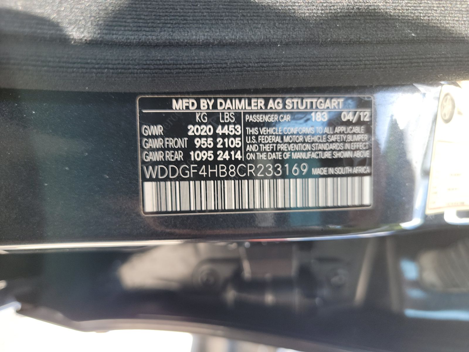 2012 Mercedes-Benz C-Class C 250 RWD