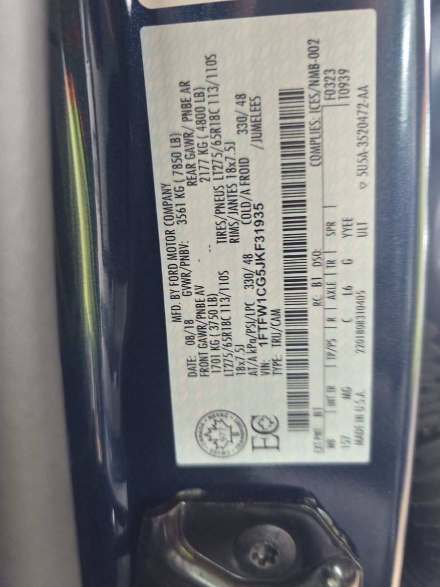 2018 Ford F-150 XLT RWD