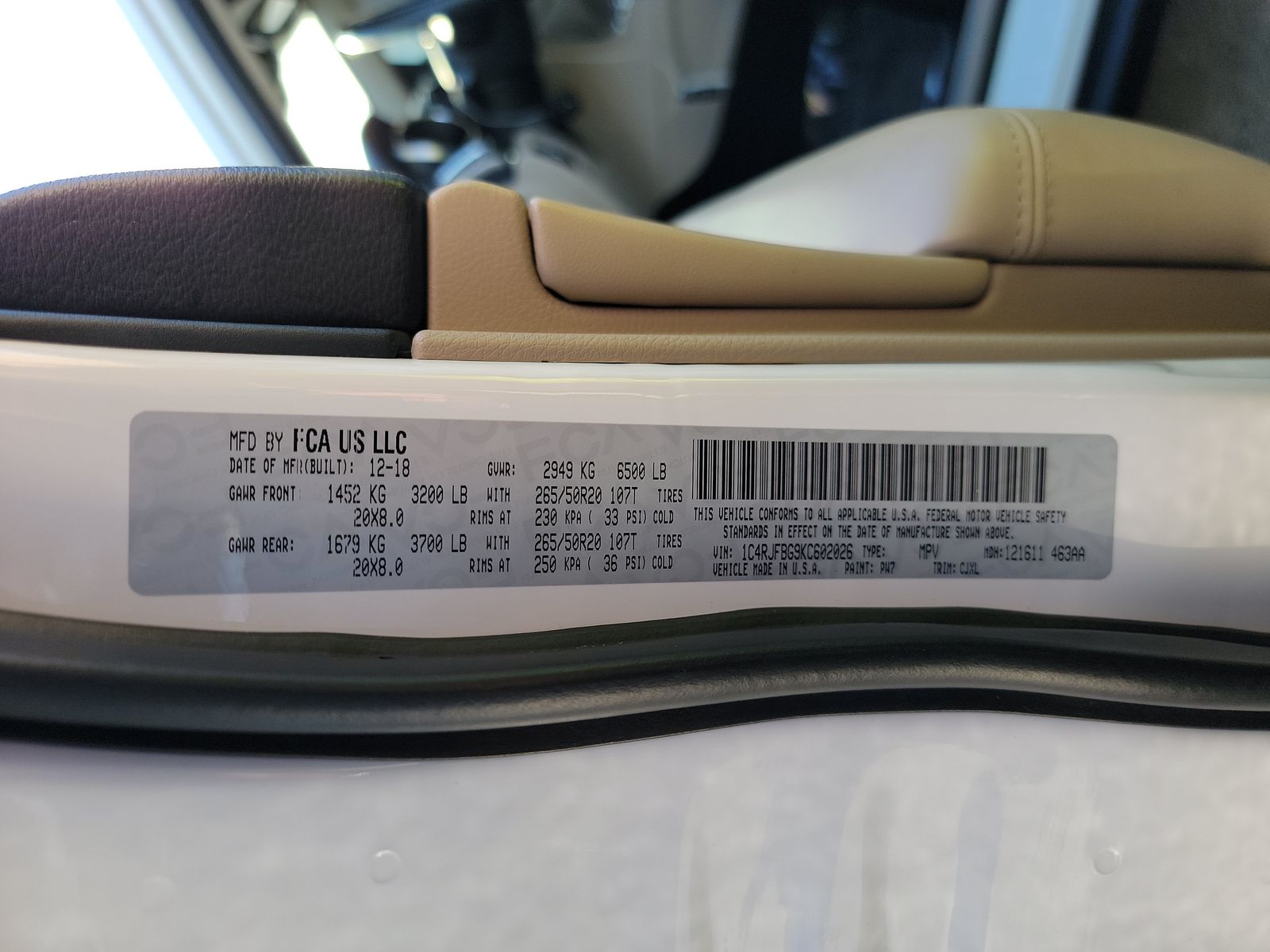 2019 Jeep Grand Cherokee Limited AWD