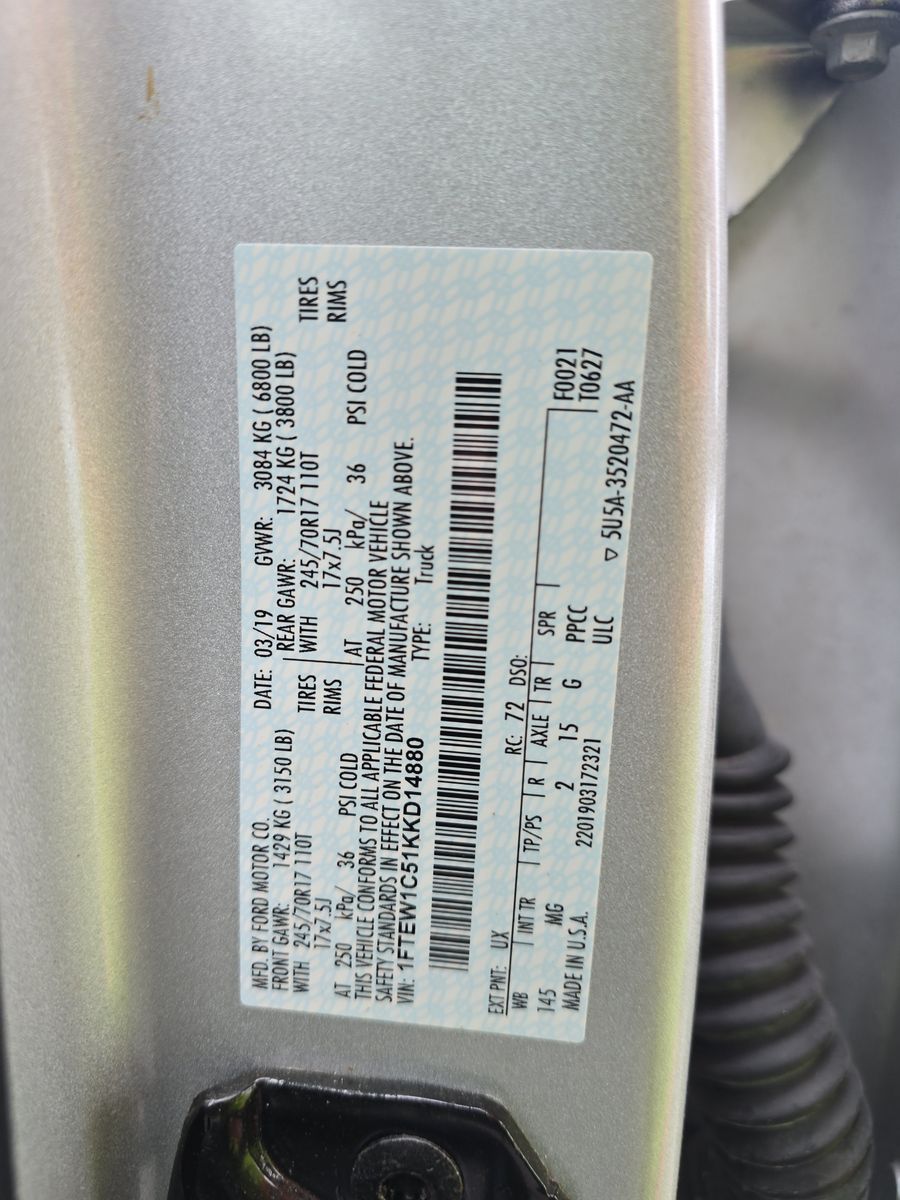 2019 Ford F-150 XLT RWD