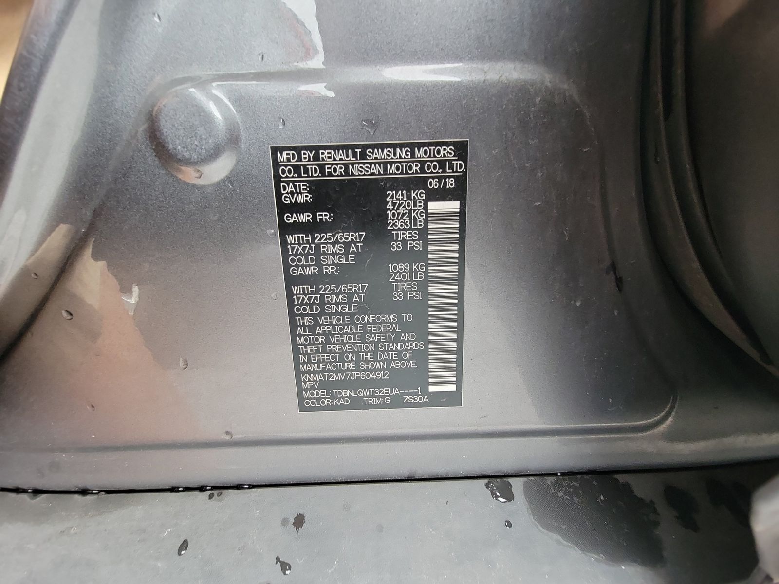 2018 Nissan Rogue SV AWD