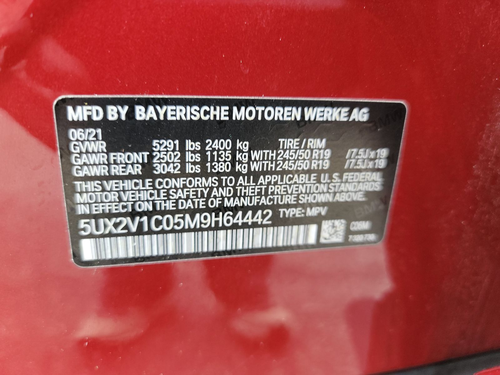2021 BMW X4 xDrive30i AWD