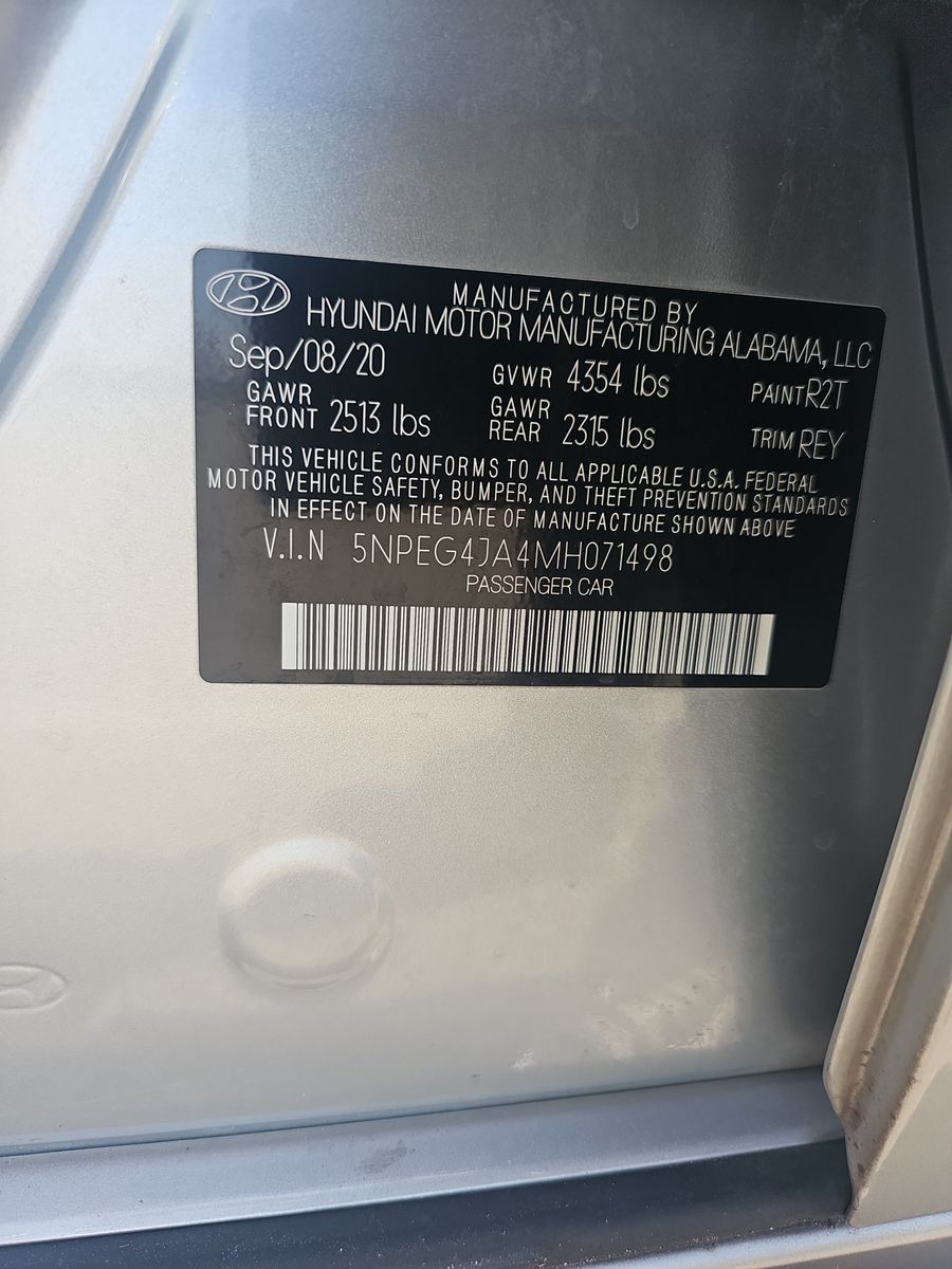 2021 Hyundai Sonata SE FWD