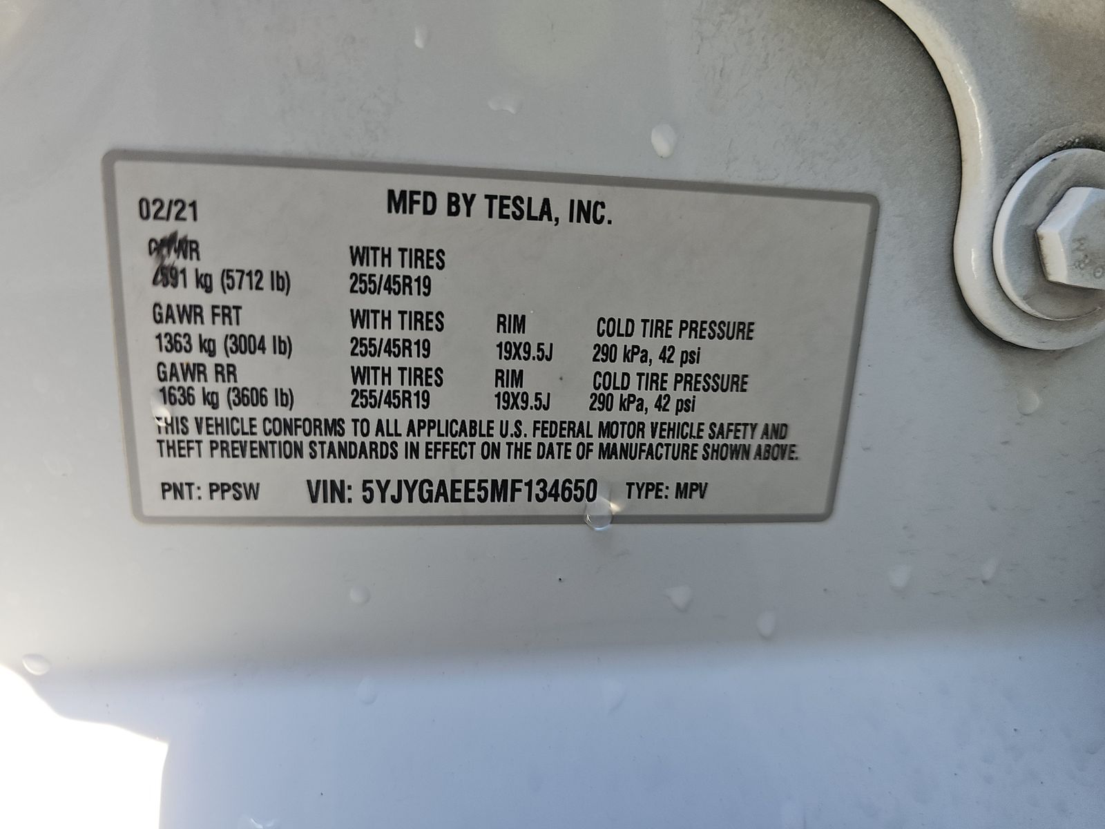 2021 Tesla Model Y Long Range AWD